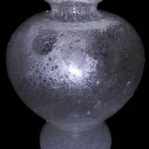 Mid Century Modern Murano Glass Table Vase Bubble Clear Glass Table Vase - Picture 1 of 8
